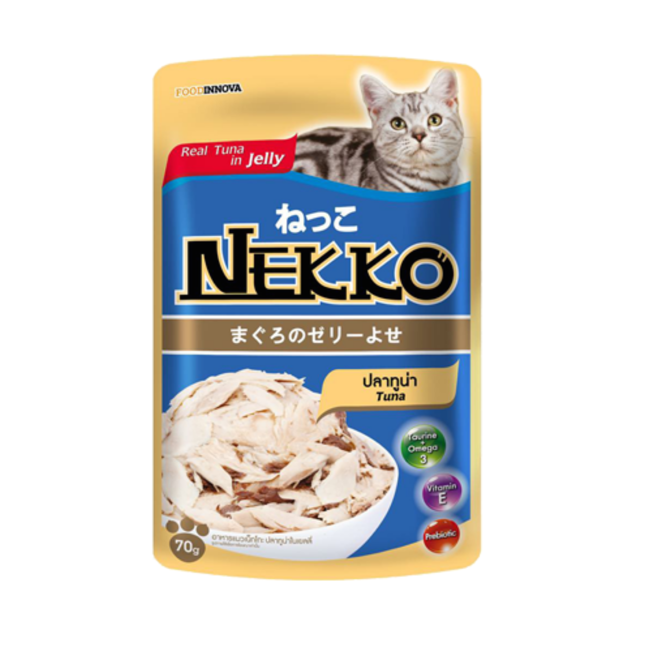 Nekko Tuna Pouch Cat Food 70g
